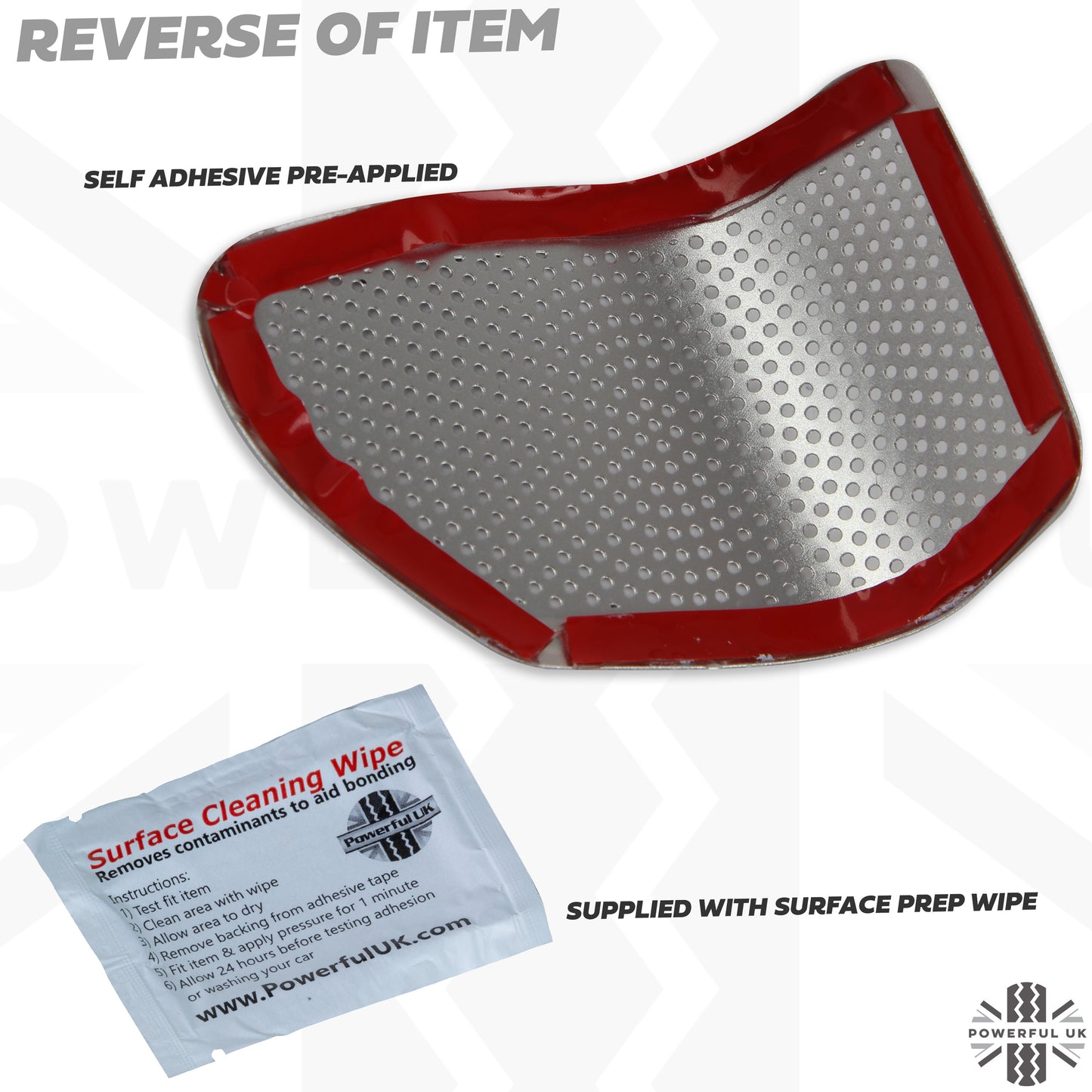 Door Speaker Covers x2 - Silver - for Land Rover Defender L663