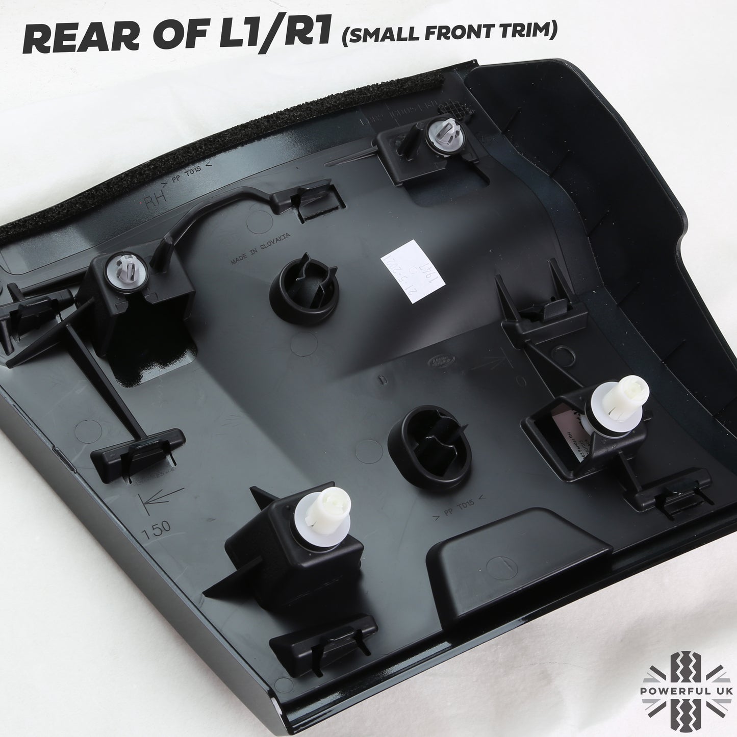 Gloss Black Lower Door Moulding 6pc Kit (Genuine) for Land Rover Defender L663 (110+130 Models)