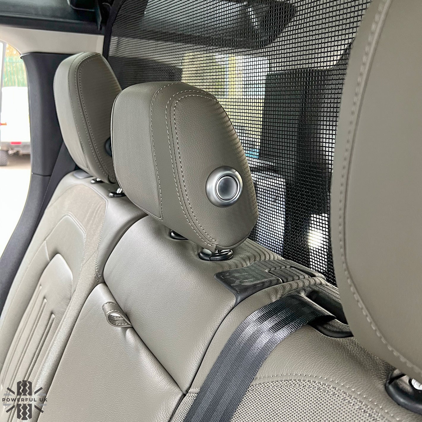Rear Seat Headrest Button Covers for Land Rover Defender L663 - Silver