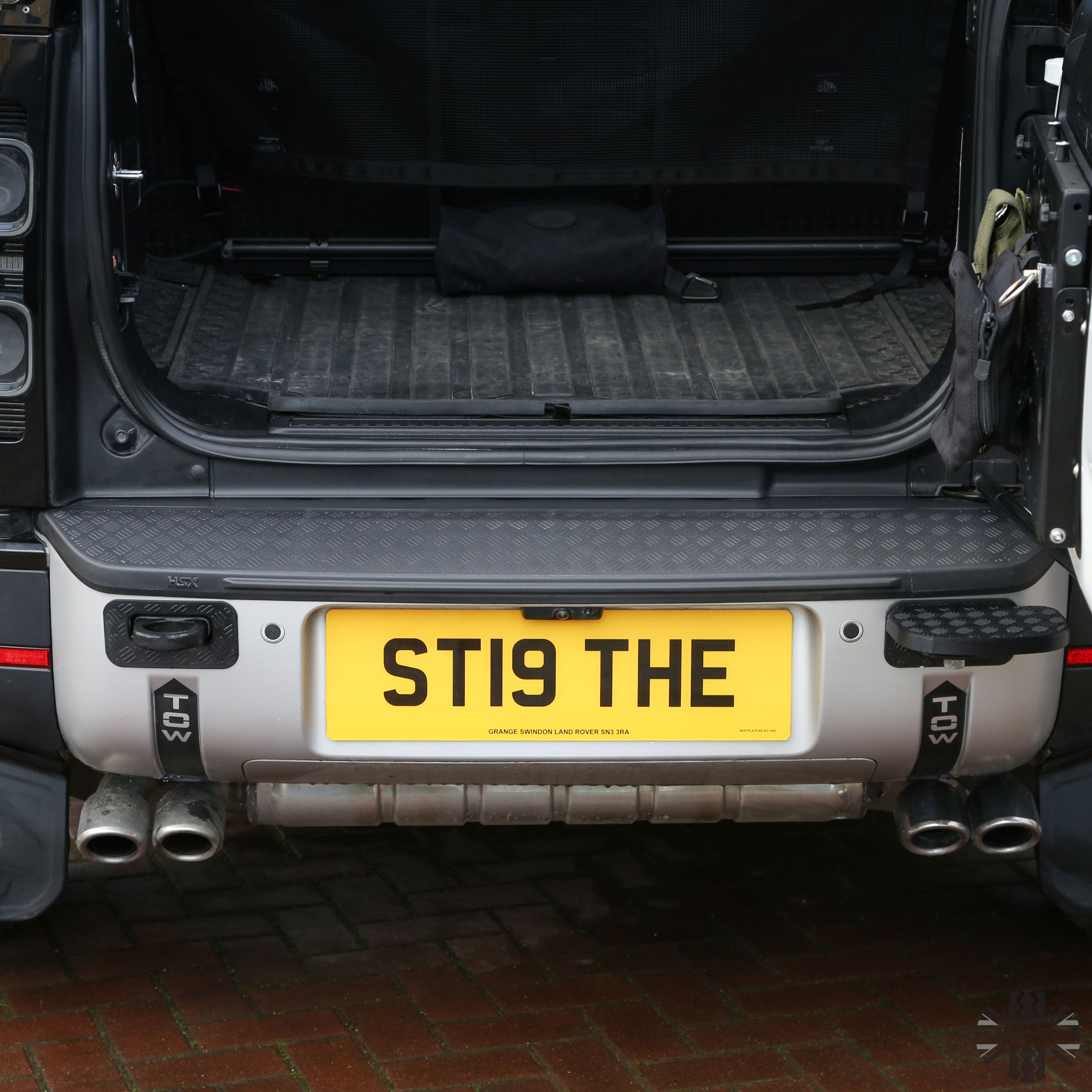 HSX Extended Rear Bumper Cover for Land Rover Defender L663 - ABS