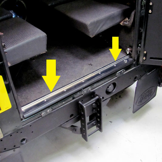 Rear Door Sill Step Trim Tread for Land Rover Defender