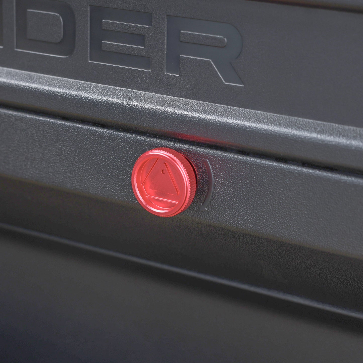 Warning Triangle Hatch Knobs for Land Rover Defender L663 - Red