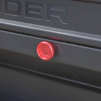 Warning Triangle Hatch Knobs for Land Rover Defender L663 - Red