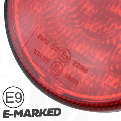 LED Round Stop/Tail Lights 90/95mm - PAIR
