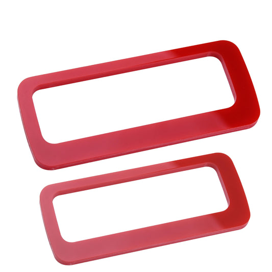 Rear Bumper Tow Loop Finisher Inserts - RED - for Land Rover Defender L663