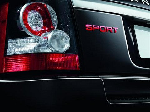 Red Tailgate Lettering - SPORT - for Range Rover Sport