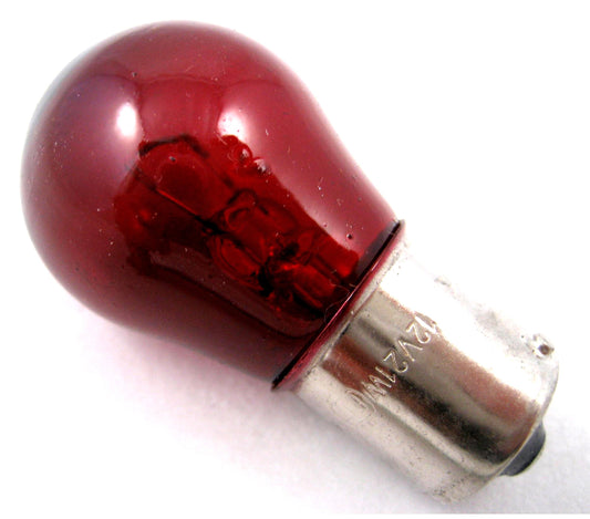 BA15s RED Fog Light Bulb 12v 21W