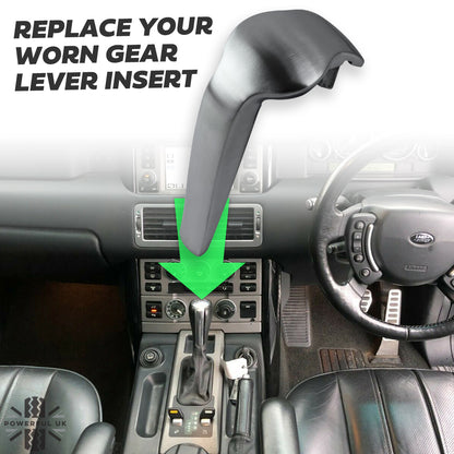 Gear Lever with Stainless Steel Insert for Range Rover L322 -  Polished Stainless