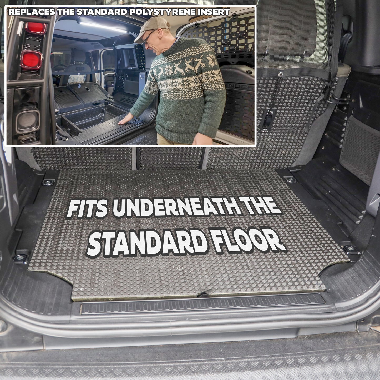 Under Boot Floor Storage Box for Land Rover Defender L663(110)