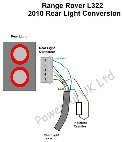 LED Rear Light Ballast Resistors (x2) for Range Rover L322 2010 Lights