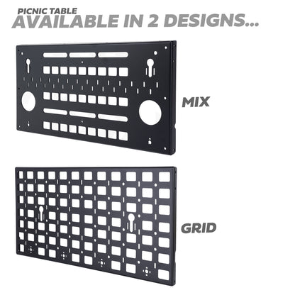 Tailgate Folding Picnic TABLE KIT for Land Rover Defender L663 - Grid Design