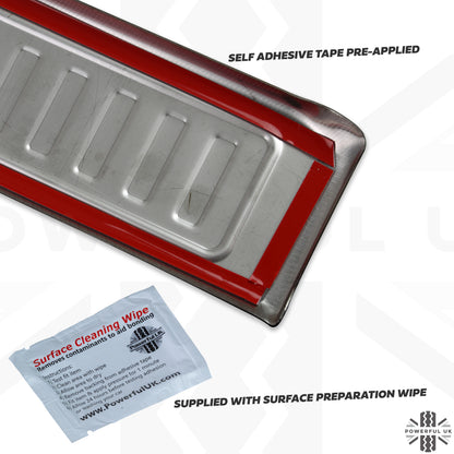 Rear Loadspace Finisher COVER - Stainless - for Land Rover Defender L663