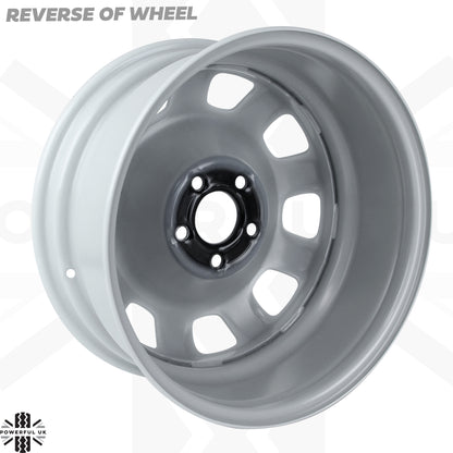 Genuine 18" Steel Wheels - White - Set of 4 for Land Rover Defender L663