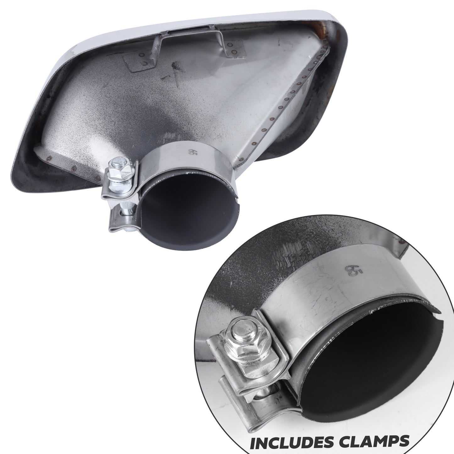 '2018 SVR' Style Exhaust Conversion Finishers for Range Rover Sport L494 2014-17 - Stainless
