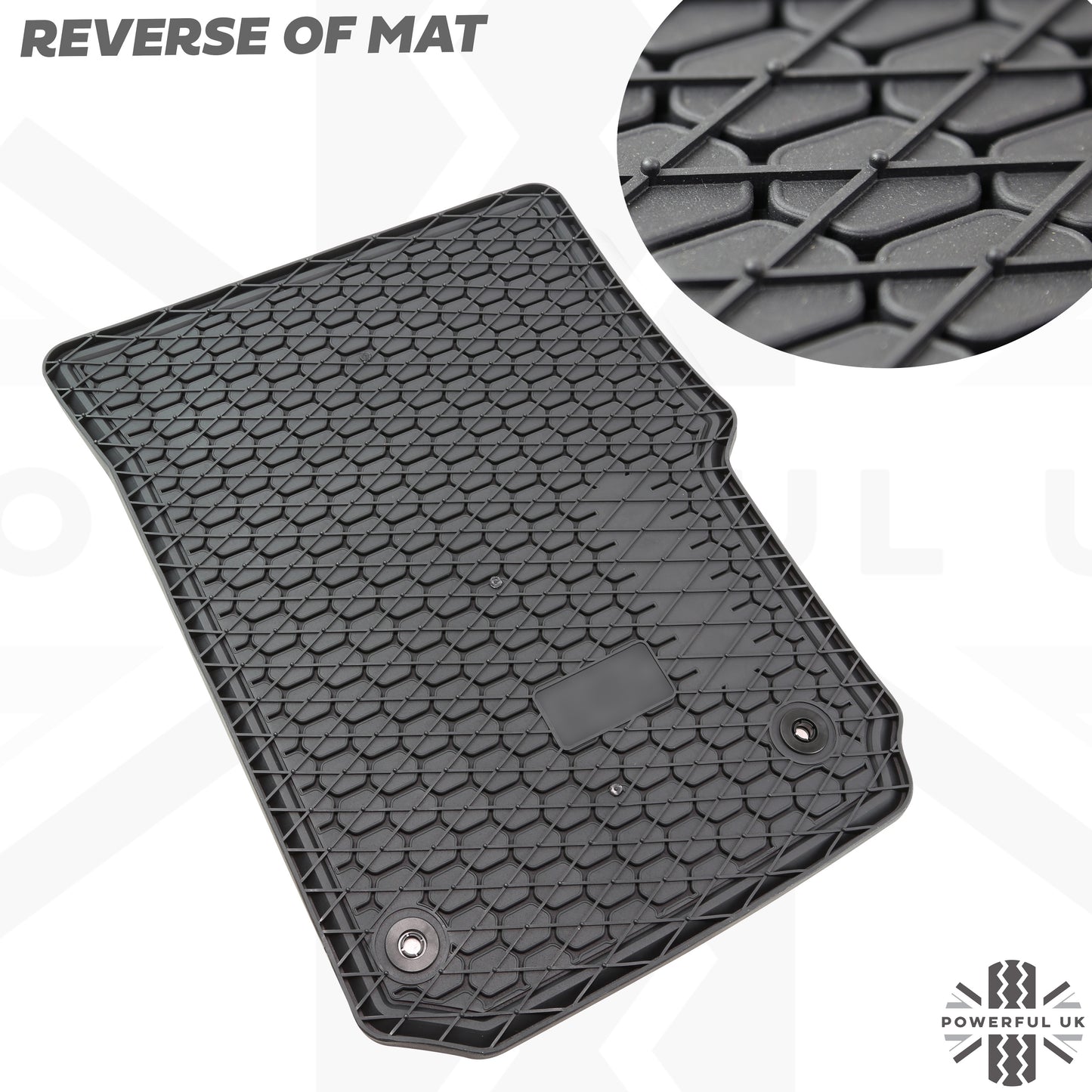 Rubber Floor Mats 4pc - RHD - for VW Amarok