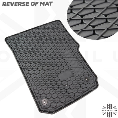 Rubber Floor Mats 4pc - RHD - for VW Amarok