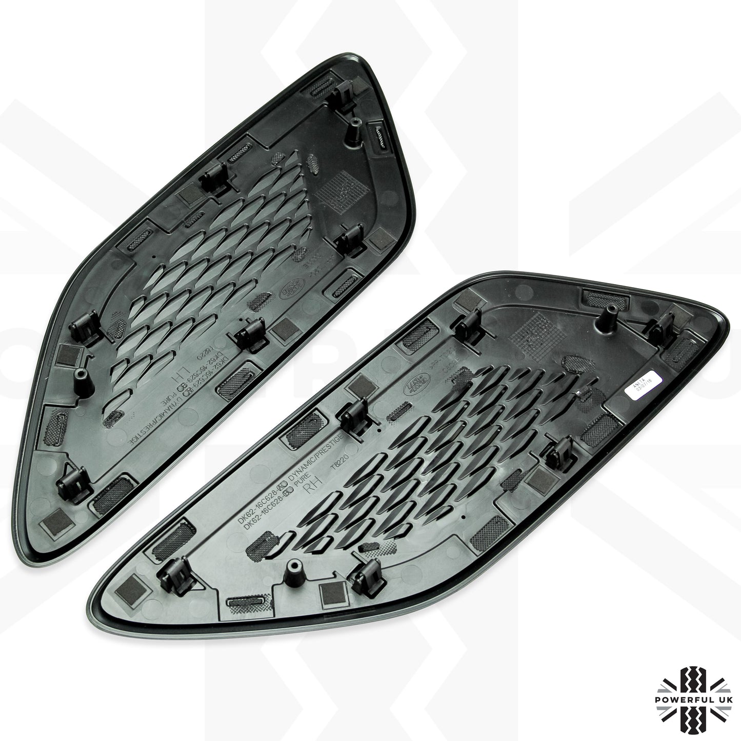 Bonnet Vents (2018) - Genuine - Gloss Black + Silver for Range Rover Sport