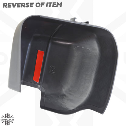 Extended Mirror Covers Chequer Plate  for Land Rover Defender L663 - with Action Camera Mount