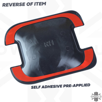 Chequer Plate Door Handle Scuff Plates (4pc) for Land Rover Defender L663 110/130 (4 door)