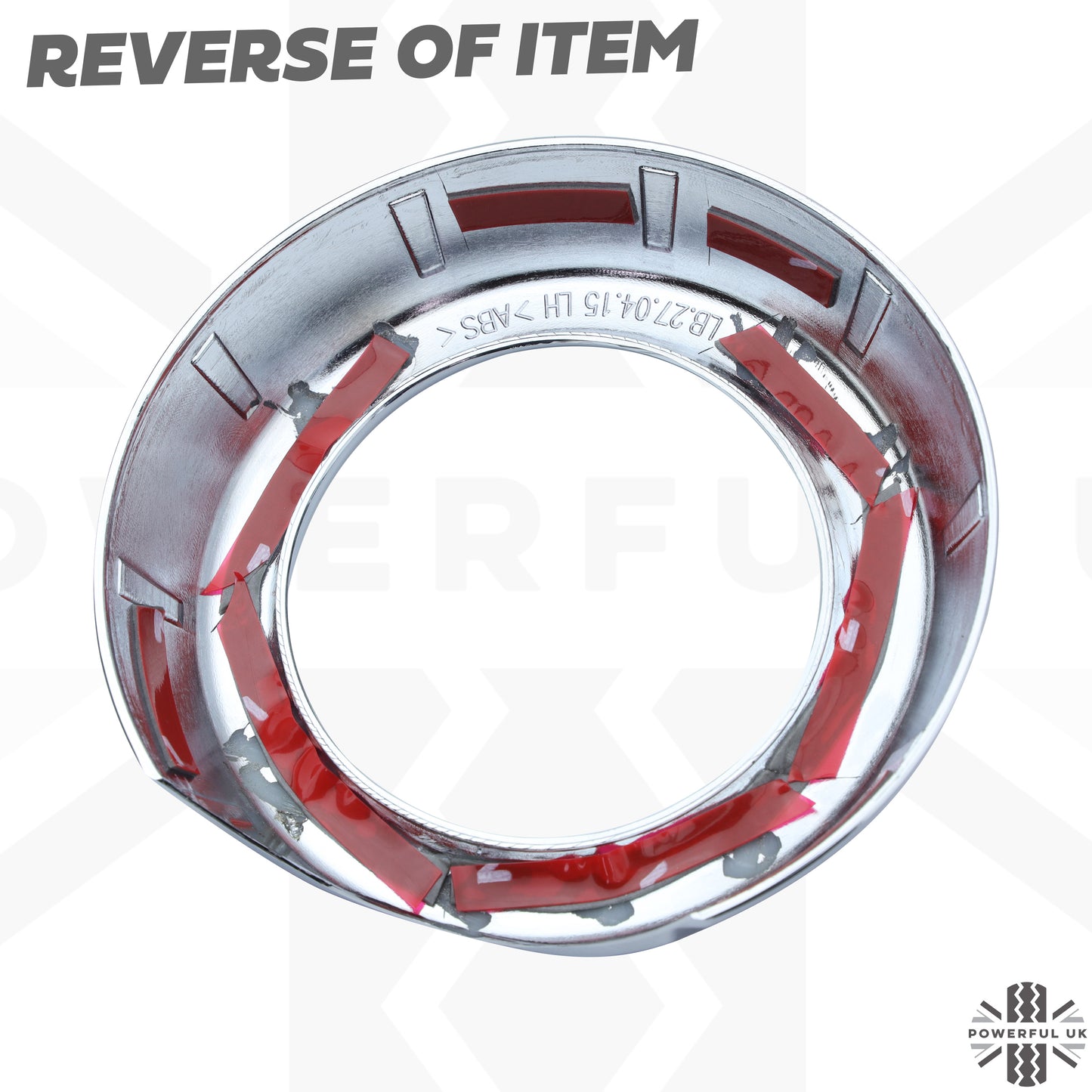 2x Foglight Bezel Covers for Range Rover L322 2010 - Chrome