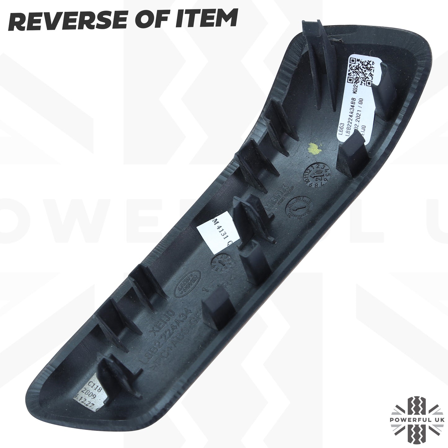 Interior Door Pull Finisher (Genuine) in Dark Oak for Defender L663 90 - LHD