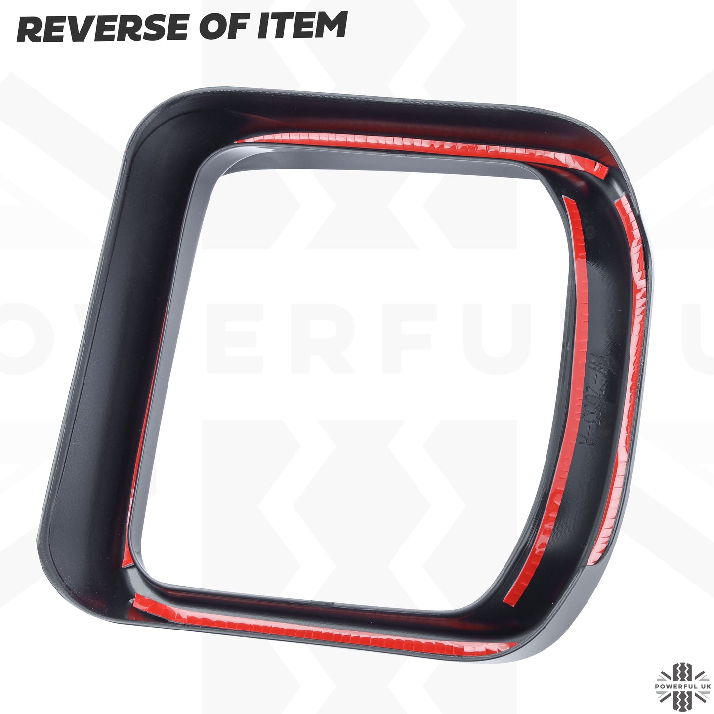 Mirror Trims with Eyebrow in Gloss Black for Land Rover Defender L663