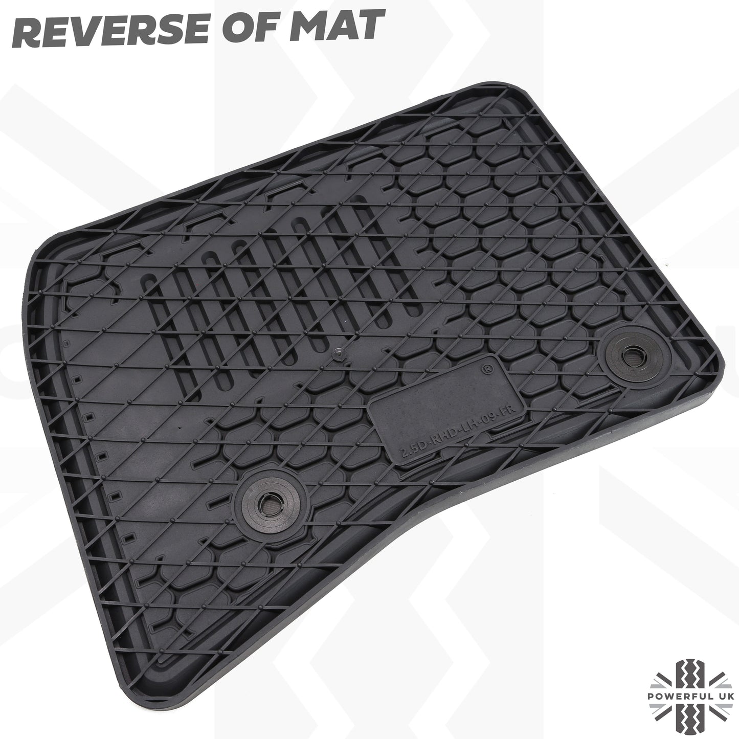Rubber Floor Mat Set - RHD - for Land Rover Defender L663 (90 models)