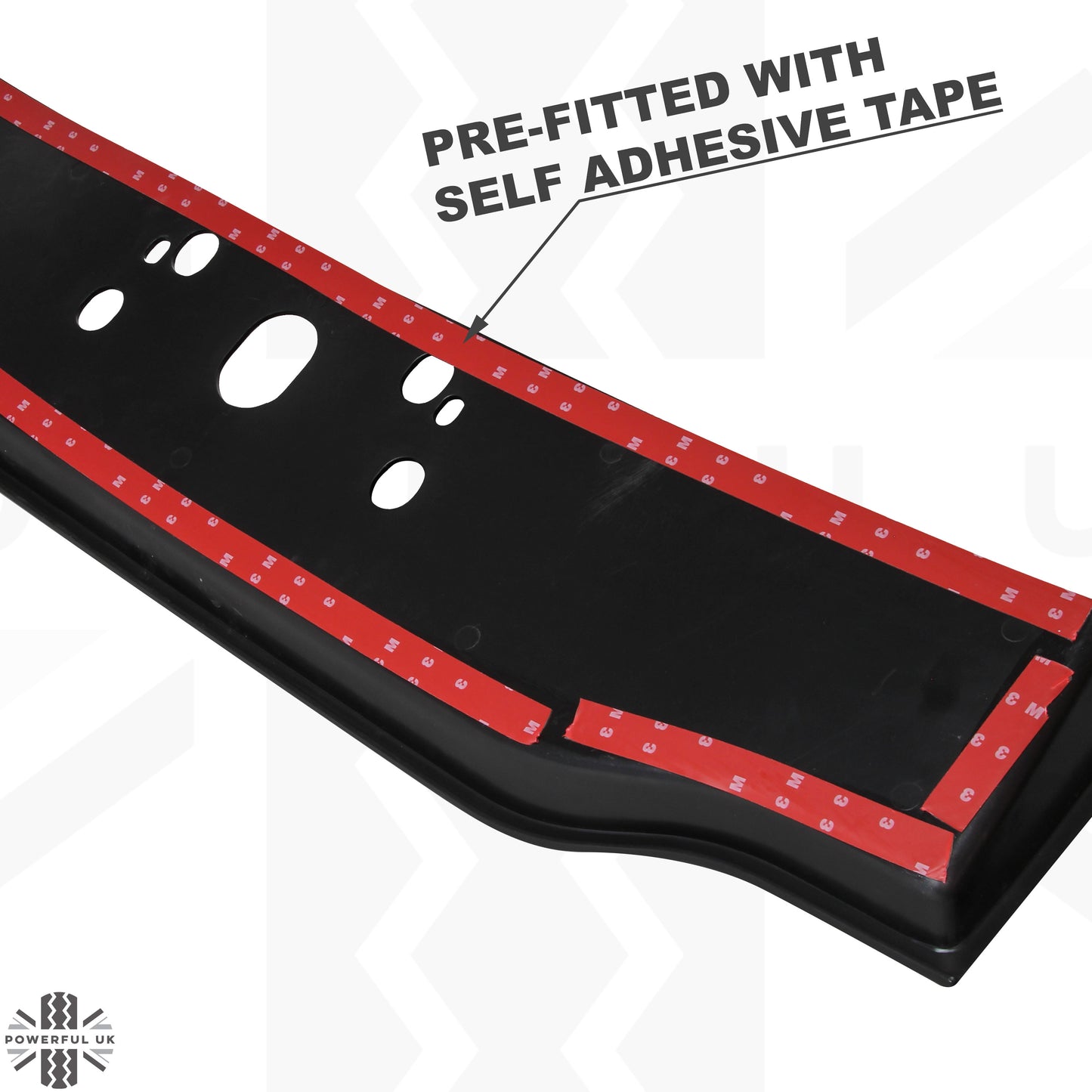 Tailgate Number Plate Surround Panel in Gloss Black for Land Rover Discovery Sport - Aftermarket