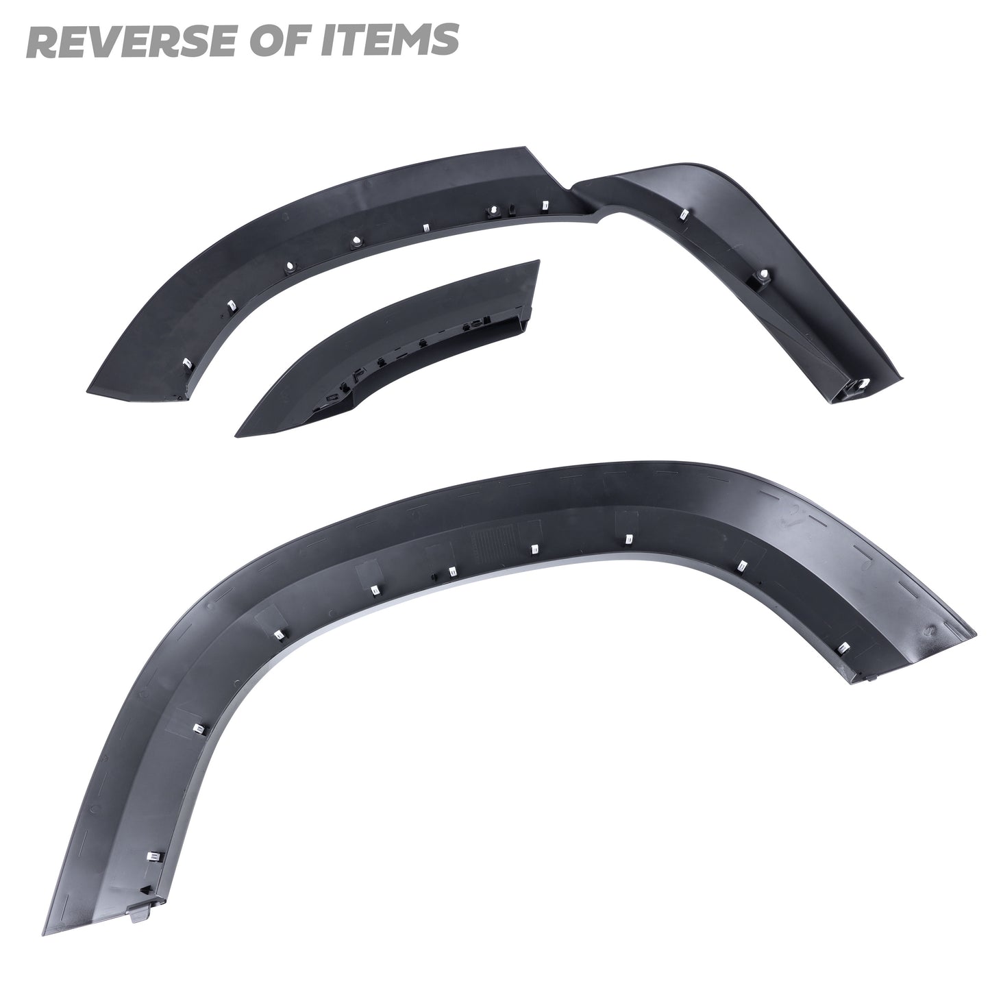 Extended Wheel Arch Set in Raptor Black for Land Rover Defender L663 (110 model)