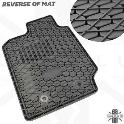 Rubber Floor Mats 4pc - RHD - for Ford Ranger 2012-19