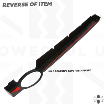 Front Grille Bar Cover for Land Rover Defender L663 - Gloss Black