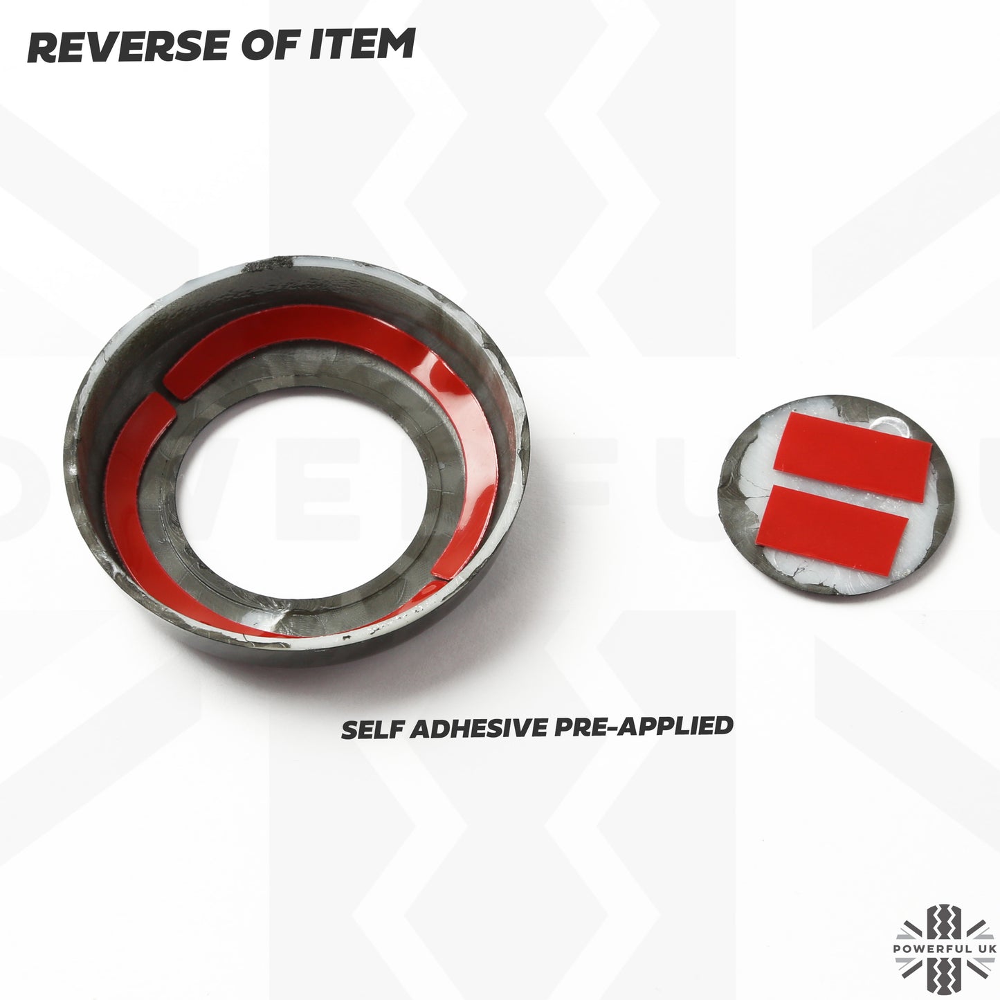 Front Seat Headrest Button Covers for Land Rover Defender L663 - LARGE TYPE - Carbon Fibre