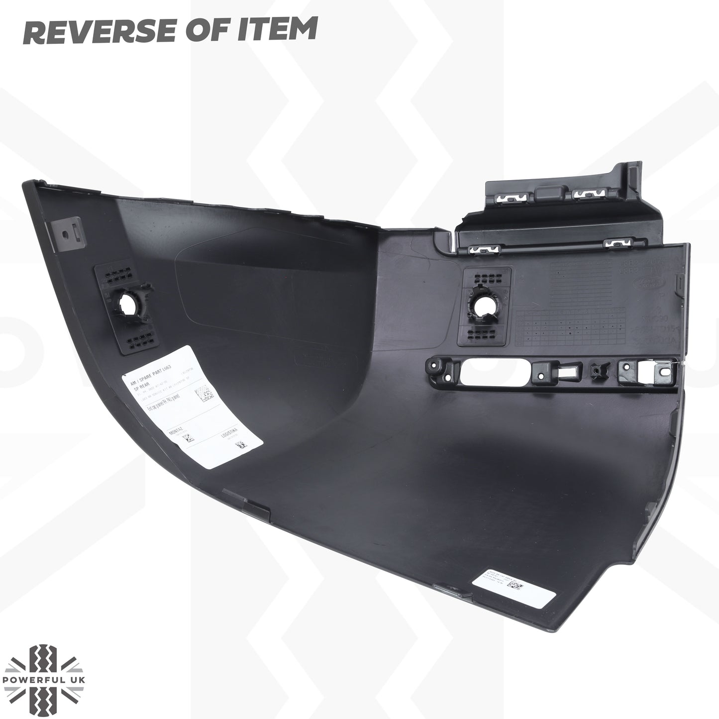 Rear Bumper Corner 'Genuine' for Land Rover Defender L663 in Textured Plastic - RIGHT