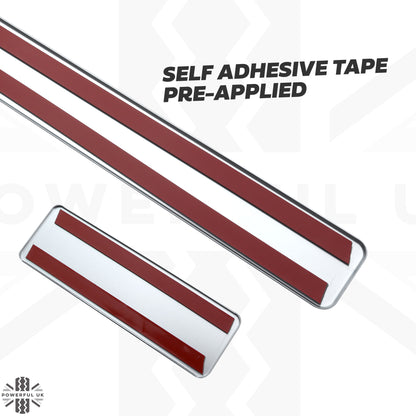 Door Scuff Plate Insert Set for Land Rover Discovery Sport (2015-20) - Silver