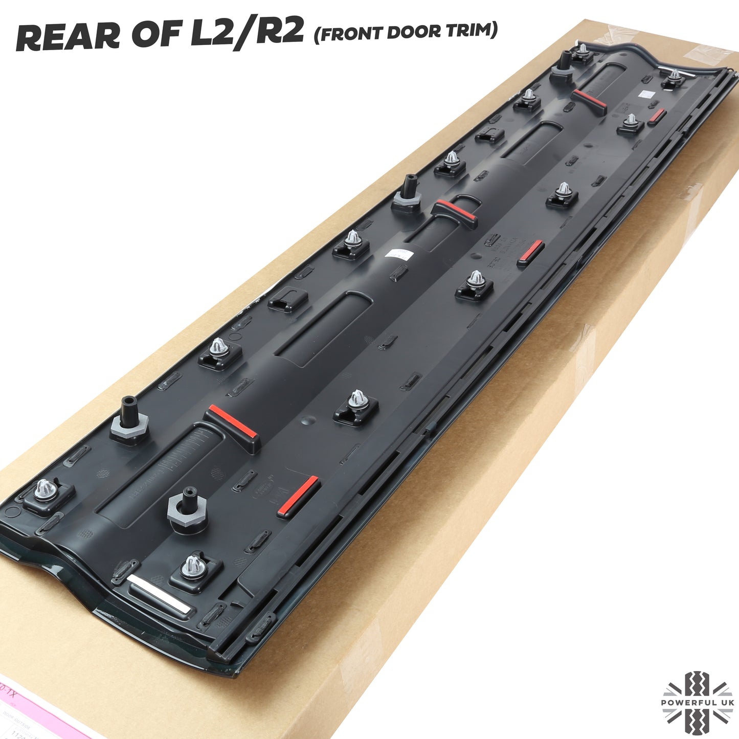 Gloss Black Lower Door Moulding 6pc Kit (Genuine) for Land Rover Defender L663 (110+130 Models)