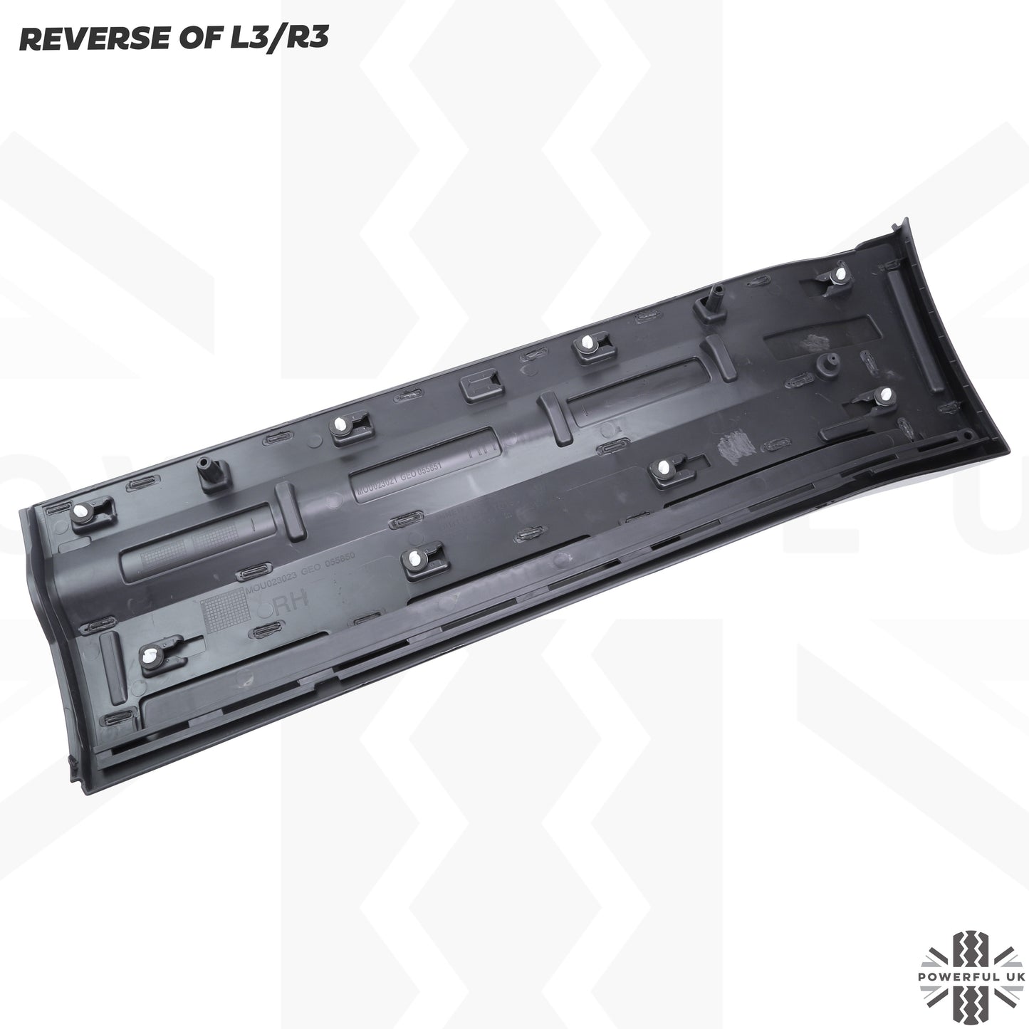 Gloss Black Lower Door Moulding 6pc Kit (Aftermarket) for Land Rover Defender L663 (110+130 Models)