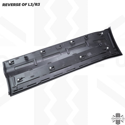 Gloss Black Lower Door Moulding 6pc Kit (Aftermarket) for Land Rover Defender L663 (110+130 Models)