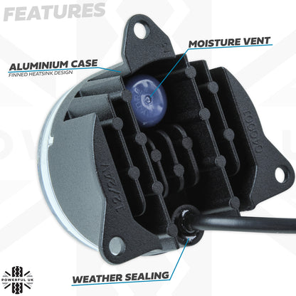 LED Round Indicator Lights 60mm - Pair