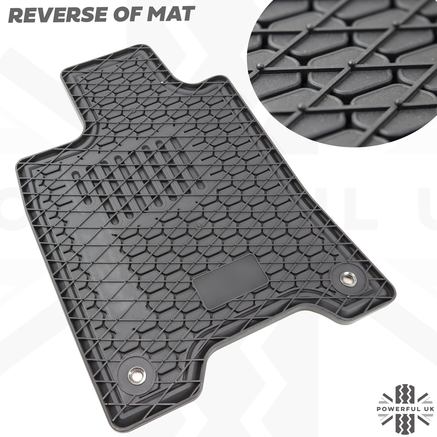 Rubber Floor Mats 4pc - RHD - for Nissan Navara NP300