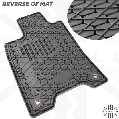 Rubber Floor Mats 4pc - RHD - for Nissan Navara NP300