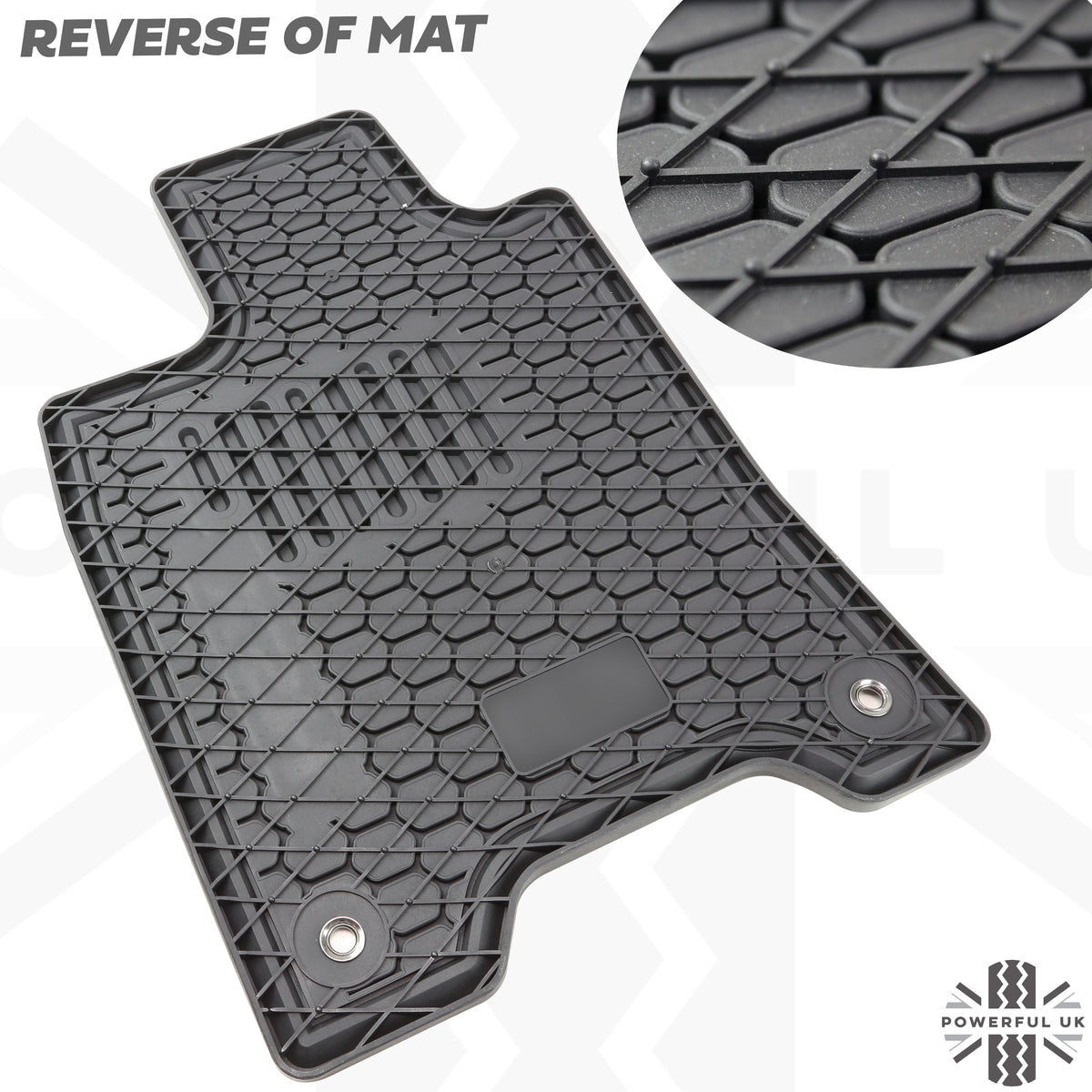 Rubber Floor Mats 4pc - RHD - for Nissan Navara NP300