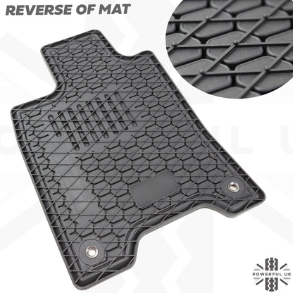 Rubber Floor Mats 4pc - RHD - for Nissan Navara NP300