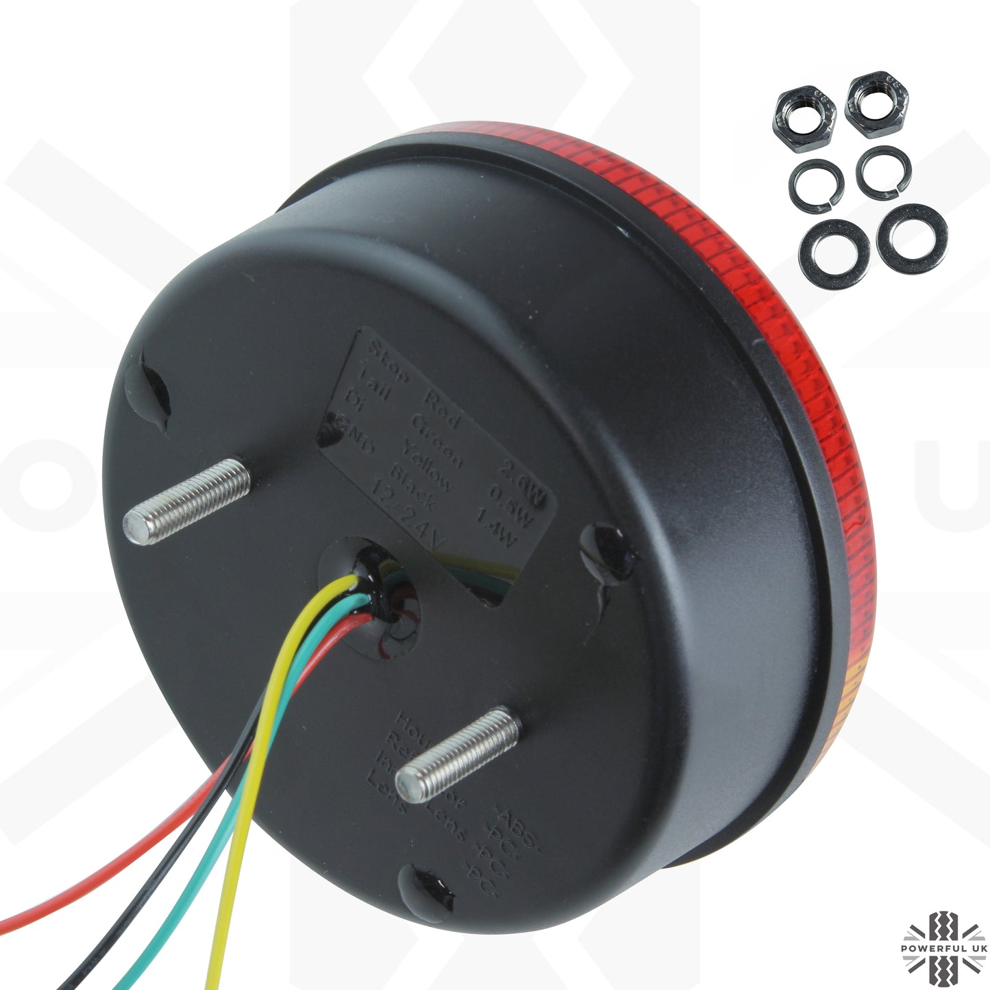 LED Round 3in1 Indicator/Stop/Tail Lights 90/95mm - PAIR