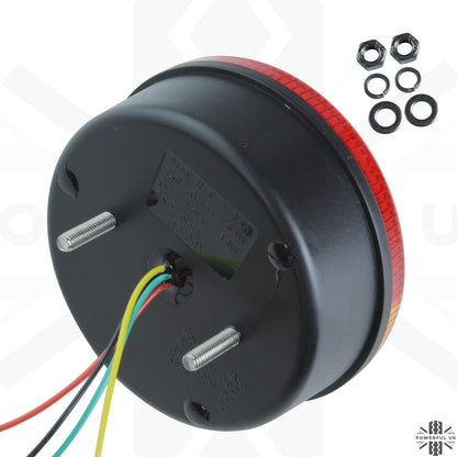 LED Round 3in1 Indicator/Stop/Tail Lights 90/95mm - PAIR