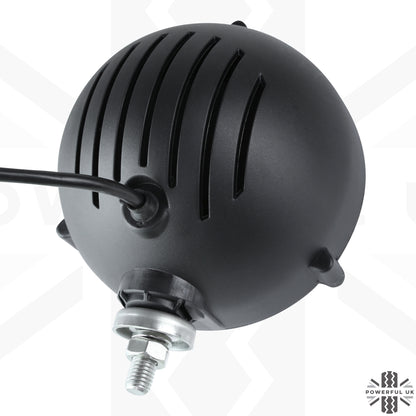 6" LED Bottom Mount Round Headlight with DRL - LHD - Single Lamp