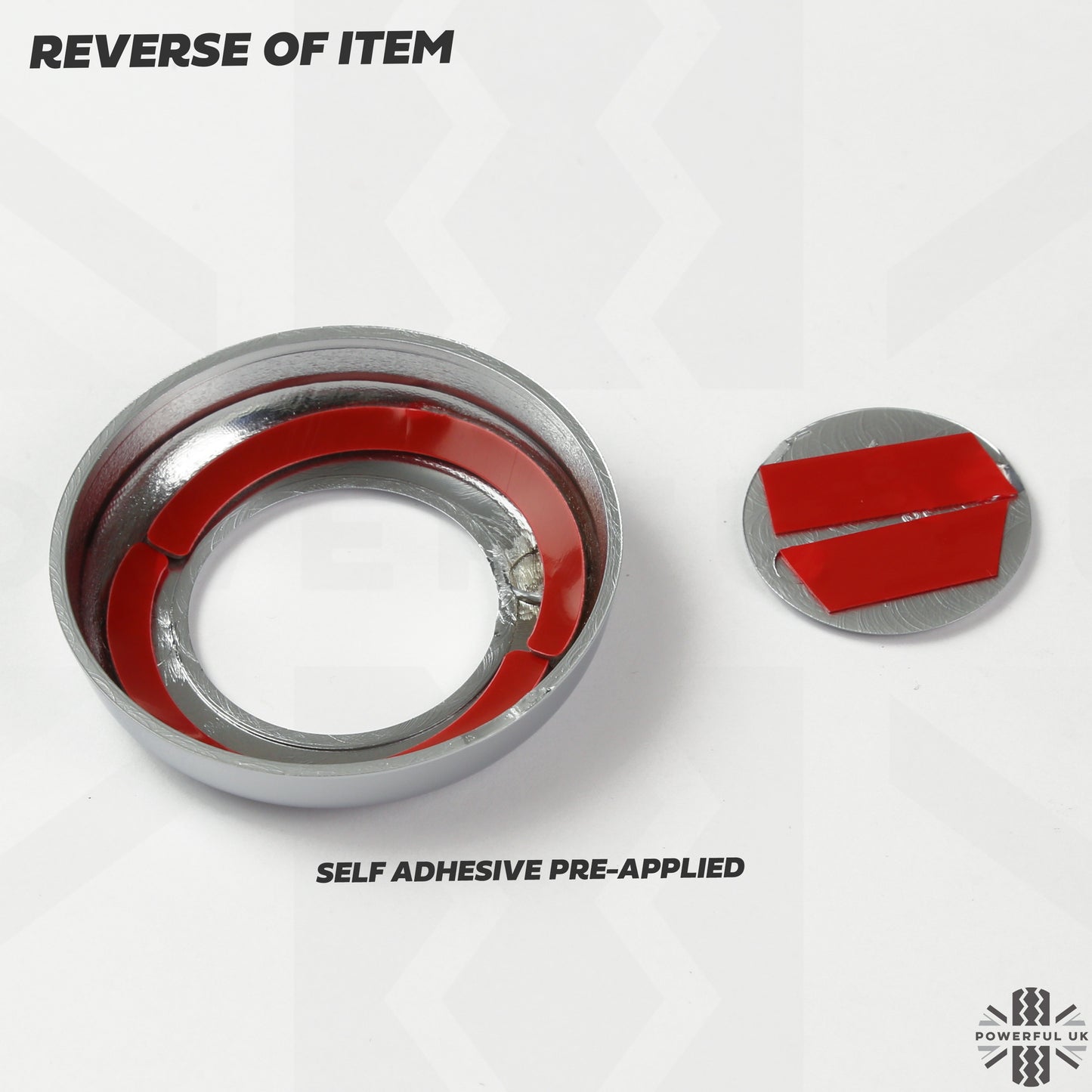 Front Seat Headrest Button Covers for Land Rover Defender L663 - LARGE TYPE - Silver