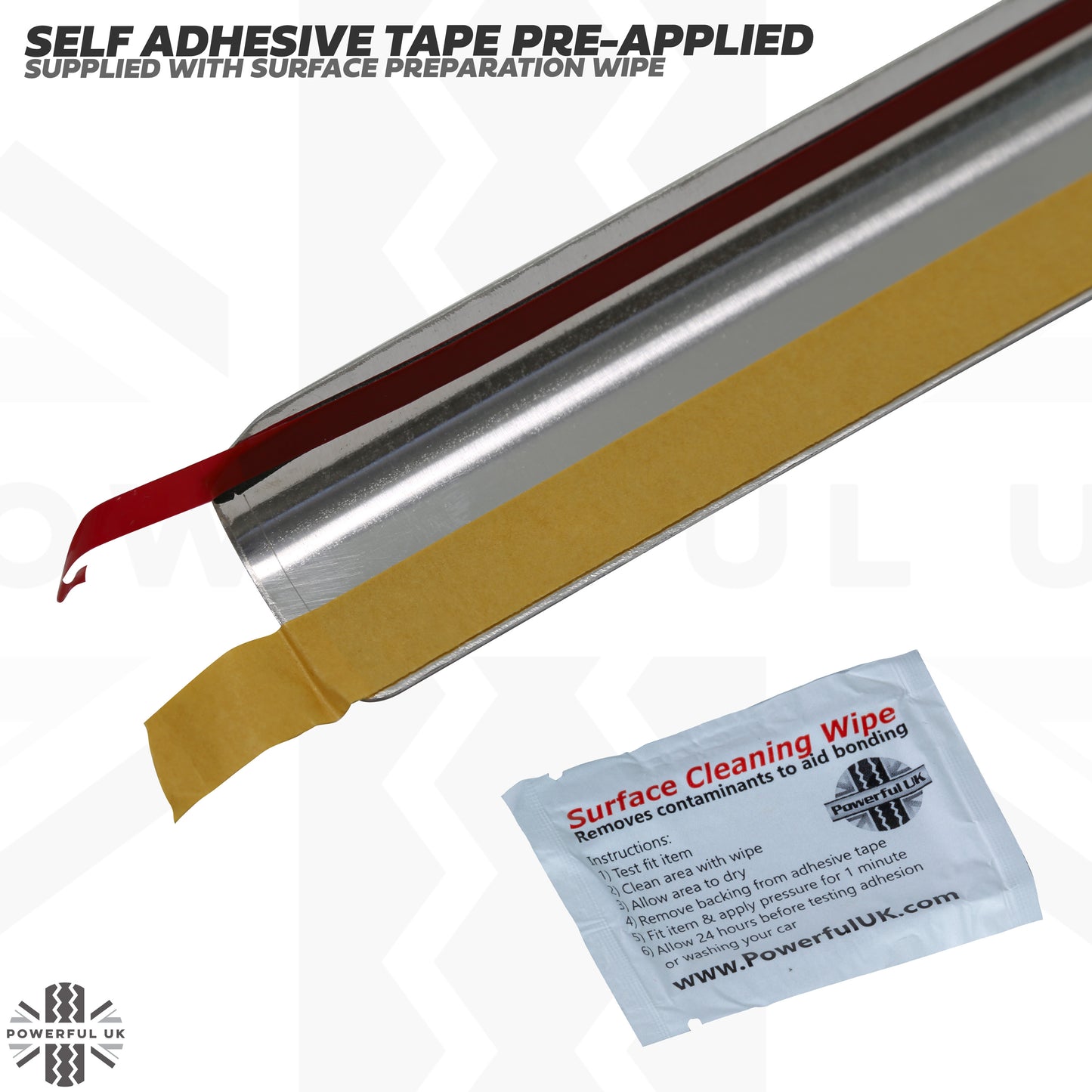 Door Sill Covers in Brushed Aluminium with Sport Logo for Range Rover Sport L494