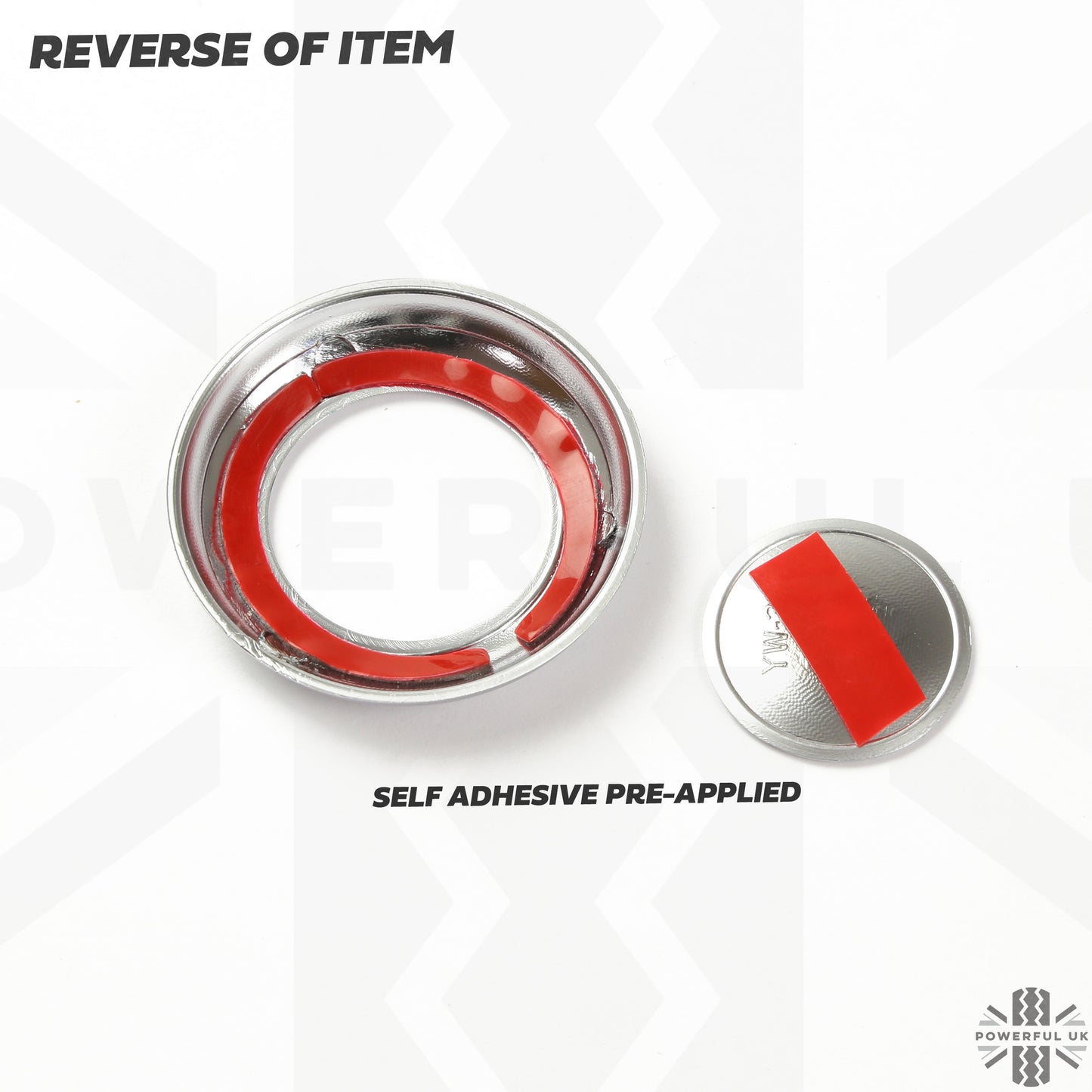 Rear Seat Headrest Button Covers for Land Rover Defender L663 - Silver