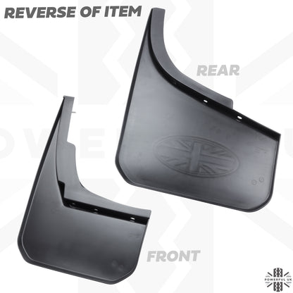 4pc Mudflap Kit with Union Jack for Land Rover Defender L663 (90/110)