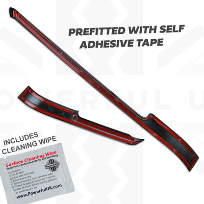 4x Door card bin pocket liner Covers Black for Range Rover L405 interior